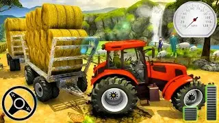 Hill Cargo Tractor Trolley Simulator - Farm Tractor Driving Game | Android Gameplay