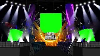 ROYAL RUMBLE 2026 STAGE Animation 🔥 | Green Screen WWE Entrance Concept