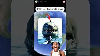 😶&zwj;🌫️😱 OMG Scary Sea Monster Shark 🦈 on google maps and google earth 🌎 #shorts #worldearthvisit