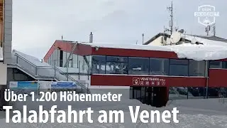 Venet bei Landeck und Zams: Über 1.200 Höhenmeter von der Bergstation ins Tal