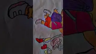 drawing of dora Marquez with song friends