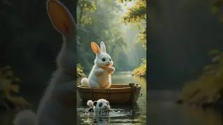 Rabbit help a injured panda cub #cute #rabbit #funny #shorts #cute #animals #panda