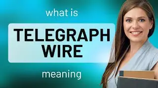 Telegraph wire &mdash; what is TELEGRAPH WIRE meaning