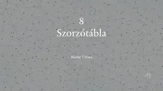 NYOLCAS SZORZÓTÁBLA BEVÉSÉSE
