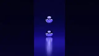 Perfect Reflection: Dark Blue Loop Animation ✨