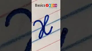 Capital Cursive letter X | Capital Letter 'X' Cursive Handwriting | Cursive Writing | @Basics4Kids