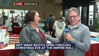 Dakota News Now team volunteers at Gift Wrap Booth