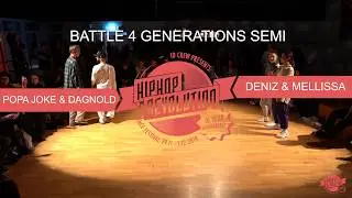 Hiphop Revolution 2019 Battle 4 Generations Semifinal: Popa Joke & Dagnold vs Deniz & Mellissa