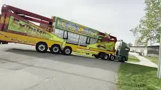 Lunapark Angels rides Pardubice 2024 Timelapse
