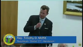 Rep. Tim Moffitt Urges Support for His Bill to Fully Reopen North Carolina Bars and Restaurants