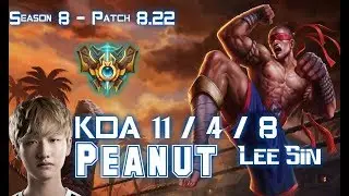 Peanut LEE SIN vs HECARIM Jungle - Patch 8.22 KR Ranked