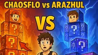 CHAOSFLO44 VS ARAZHUL LUCKY BLOCKS! | LUCKY RUSH
