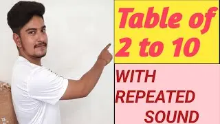Table of 2 to 10 | Learn multiplication - Table of 2 to 10 |Learn multiplication for kids | Table |