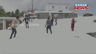 Heavy Snow Fall In North-East India, White Snow Sheet Everywhere, Tourist Enjoying A Lot