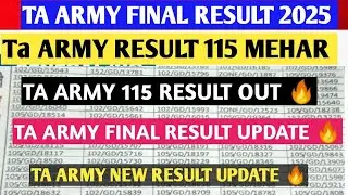 Ta army final result out /ta army result update 🔥/ta screening test