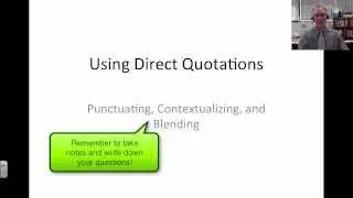 Punctuating, Contextualizing, and Blending Quotations