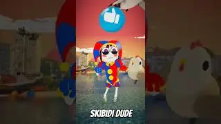 Pomni Chicken Dance Level 1 Apocalypse City #ohio #skibiditoilet #skibididude #pomni #shorts #yt