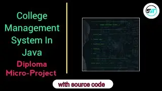 College management system micro project in Java |  Diploma Project | 