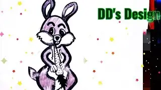 Rabbit Drawing|how to draw rabbit|முயல் வரைவது எப்படி| cute rabbit Drawing step by step|DD's Design|