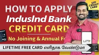 Indusind Bank Credit Card Apply Online in Tamil | Indusind Bank Lifetime FREE Platinum Rupay Card