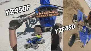 GO-PRO hero 9 Riding YZ450 & YZF450 in Nevada Desert