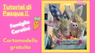 La Famiglia Carotini: TUTORIAL PASQUA  (3Misure) +CARTAMODELLO GRATUITO 🥕