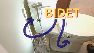 Ручное биде со смесителем горячей и холодной воды