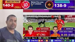REVIEWS OF THE HUNDRED MEN'S 2025 || LIVE 24TH MATCH BIRMINGHAM PHONIX  VS WELSH FIRE