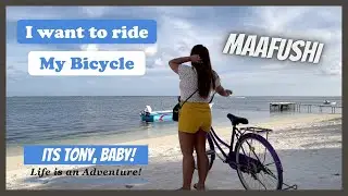 I WANT to Ride my BICYCLE | Exploring MAAFUSHI island by bike (Maldives)