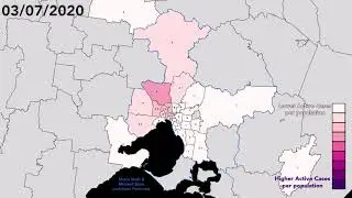 Daily Active Cases in Victoria by LGA