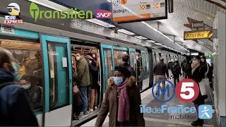 Metro Line 5 | Bobigny – Pablo Picasso( RATP MF01 - MF67 ) Euro Express