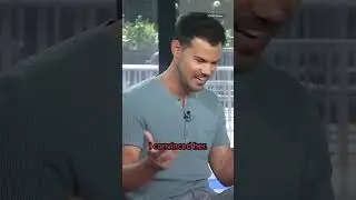 #TaylorLautner reacts to his wife being #teamedward