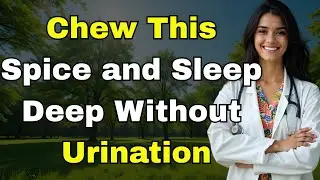 Chew This Spice for 60 Seconds & Stop Nighttime Urination |Sleep Miracle for Seniors
