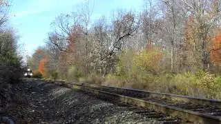 NJ Transit 6061 Alstom Comet V, 4218 GP40PH-2B, six cars 11/18/10
