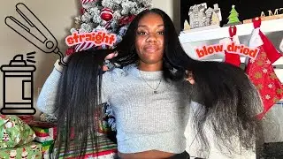 Straightening My Hair After Cutting off 6 Inches