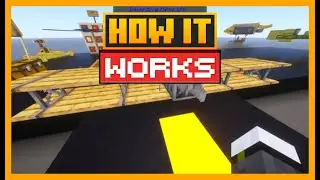 HOW THE BAMBOO HOPPER WORKS IN MINECRAFT WITH AIRCRAFT IMMERSIVE