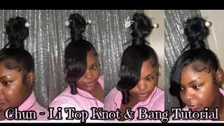 Урок по созданию пучка и челки Top Knot Ninja Bun & Bang с участием Organique MasterMix Straight Bundle | Просто и доступно!
