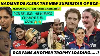 A LAST BALL THRILLER🔥NADIENE DE KLERK THE NEW FINISHER OF RCB🔥bell the “CRUSH” MI VS RCB W 🫡#wpl