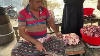 Amazing Fresh Cow Meat Cutting Skills /  Excellent Beef Cutting By Butcher