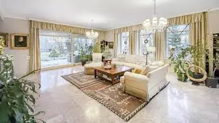 Home tour of classical villa with pool and SPA. For sale in Warsaw, Poland via Prestige Real Estate