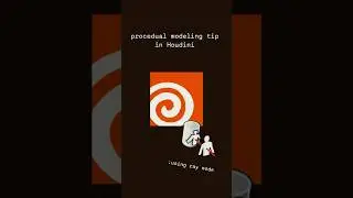 Quick Procedural Modeling Tip in Houdini with Ray Node #shorts #houdini #proceduralmodeling