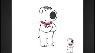 How to Draw Brian Griffin | FAMILY GUY #Brian #griffin #familyguy