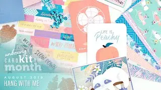 Unboxing - Spellbinders August 2019 Card Kit of the Month - Hang With Me