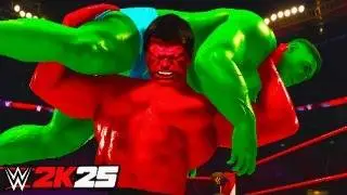 Hulk Vs RED Hulk | Steel Cage Match - WWE 2K25 PS5 [4K]