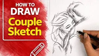 Easy Couple Sketch Drawing | Step by Step Pencil Art...