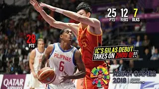 Jordan Clarkson Debuts for the Philippines vs 周琦 (Zhou Qi) Full Duel Highlights (21.08.18) [1080p]
