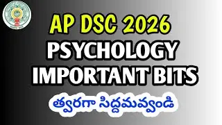 AP DSC 2026 # psychology important bits 
