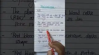 RBC#Red #blood#cell #red blood cell #short #viral#video #gnm #mbbs#short video #gudiya gnm nursing