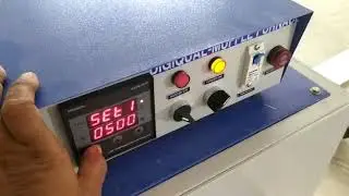 Muffle Furnace Temperature Controller Setting.
