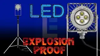 50W Explosion Proof LED Tripod Light - Industrial Elevated Lighting for Your Work Projects!